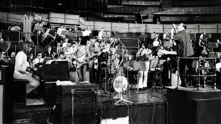 Deep Purple bei Proben mit dem Royal Philharmonic Orchestra