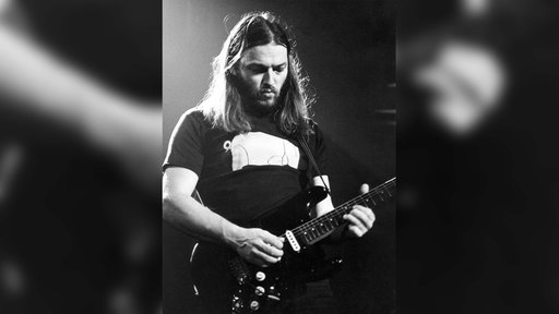 Pink-Floyd-Gitarrist David Gilmour während eines Konzerts 1977