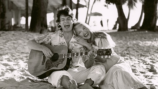 Mick Jagger und Jerry Hall 1983