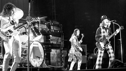 Rockband Slade bei einem Auftritt
