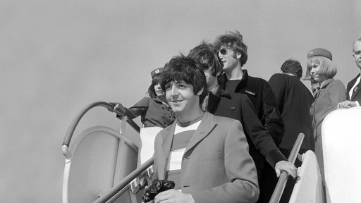 Beatles 1966 am Flughafen San Francisco