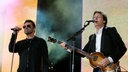 Paul McCartney und George Michael 2005 beim Live 8 Konzert