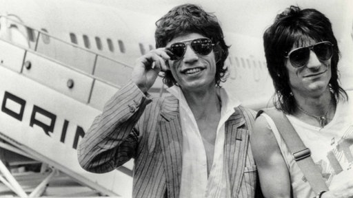 Ron Wood und Mick Jagger, 1980