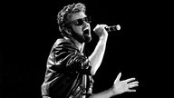 George Michael auf der Bühne beim Live Aid Konzert im Wembley Stadium
