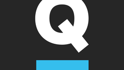 Weißer Großbuchstabe Q