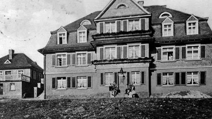 Archivaufnahme der Jugendherberge Winterberg. 