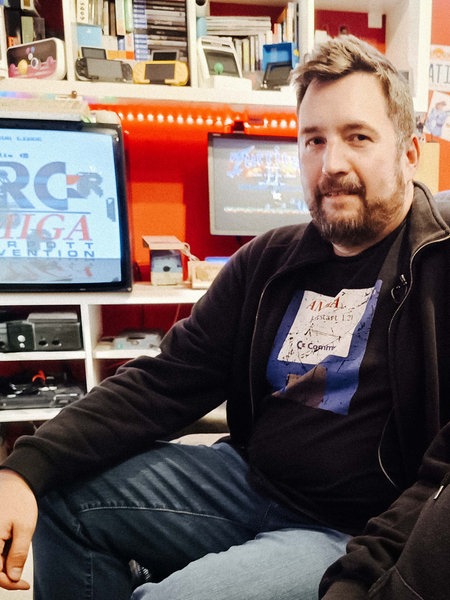 v. l. Jan Stermann und Tino Menzner im Gaming-Keller