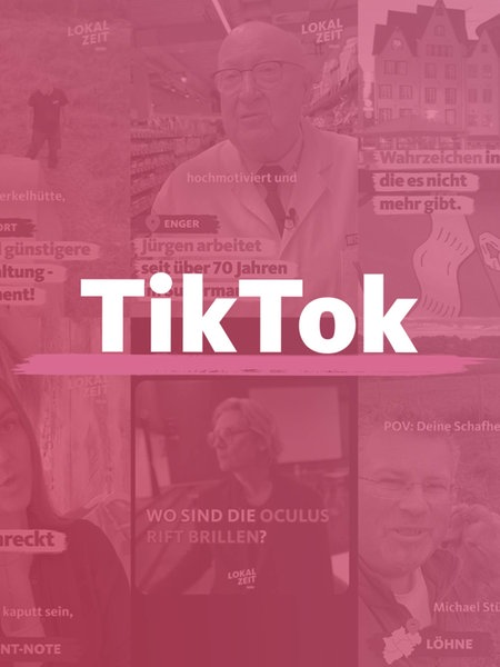 Screenshots von TikToks der WDR Lokalzeit 