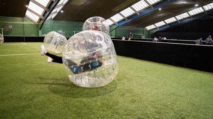 Bubbleball im Alma-Park in Gelsenkirchen