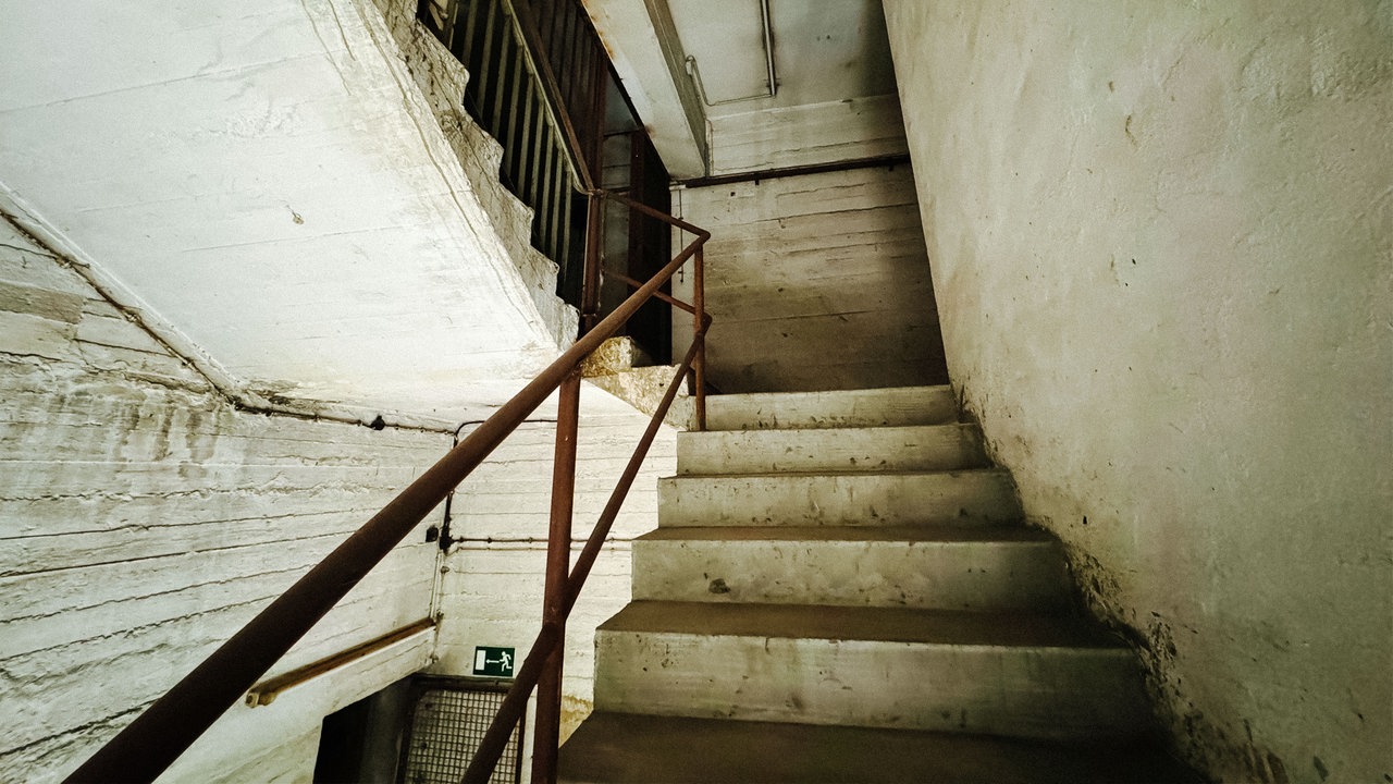 Treppenhaus im Luftschutzkeller Wuppertal