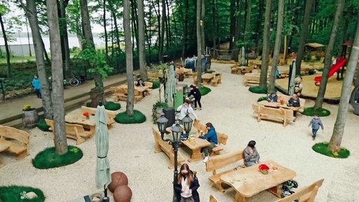 "Erlebnisbiergarten" in Haltern am See von oben