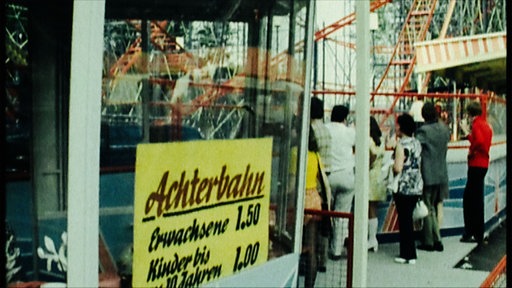 Ein altes Bild von einem Stand am Kölner Tivoli
