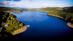 Blick auf den Biggesee mit Blickrichtung Attendorn