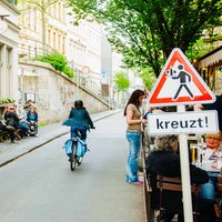 Blick auf das Wuppertaler Luisenviertel.