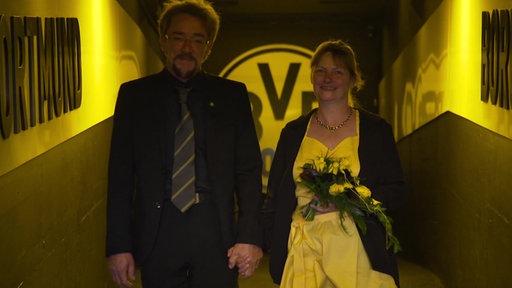 Sandra und Ralf Femmers Hochzeit im Stadion des BVB
