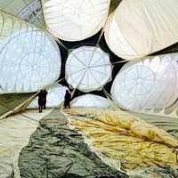 Wie ein riesiges Zelt: Im Inneren eines Heißluftballons