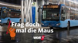 Linienbus der Wuppertaler Stadtwerke am Busbahnhof in Elberfeld