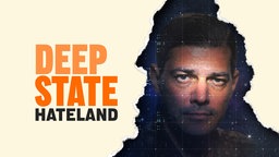 Podcast-Cover, zu sehen ist der Schriftzug Deep State, Hateland und ein Foto von Rüdiger von Pescatore.