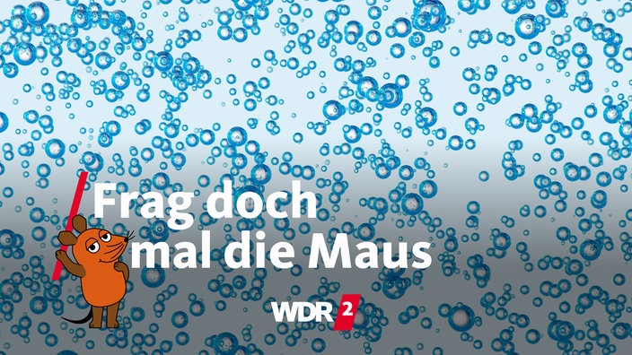 Kohlensäure-Bläschen in Wasser
