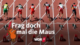 Läufer beim Start zum 100m-Lauf