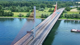 Die gesperrte Bonner Nordbrücke