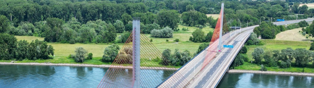 Die gesperrte Bonner Nordbrücke