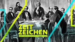 Krimkrieg 1853 - 1856, Friede von Paris 30.3.1856, Deligierte von Großbritannien, Frankreich, Rußland, Sardinien und dem Osmanischen Reich, Xylografie nach Gemälde, 19. Jahrhundert, 