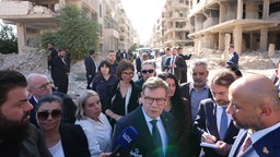 Bundesaußenminister Johann Wadephul (CDU) zu Besuch in Syrien (30.10.2025)