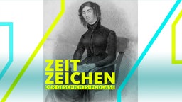 Anne Lister, auf einem Stuhl sitzend