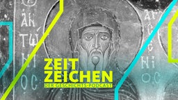Heiliger Antonius der Große (Fresko in der Einsiedelei St. Neophytos auf Zypern)