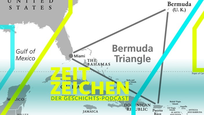 Kartenausschnitt mit dem Bermuda-Dreieck