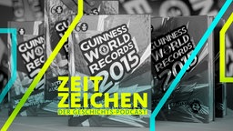 Exemplare der deutschen Ausgabe des Buches "Guinness World Records 2015"
