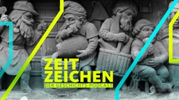 Szene aus der Geschichte der Heinzelmännchen am Heinzelmännchenbrunnen in Köln