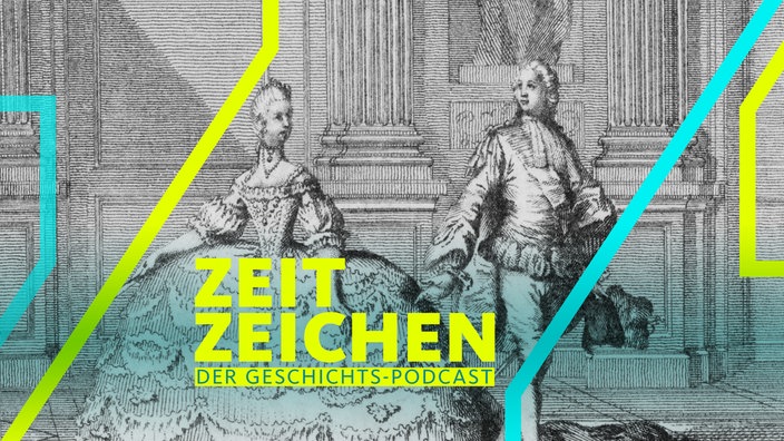 Marie Antoinette und Dauphin Ludwig August in Hochzeitskleidung
