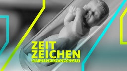 Retortenbaby (Puppe) im Reagenzglas
