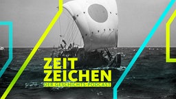 Das Papyrusboot "RA II" von Thor Heyerdahl auf hoher See (Aufnahme im April 1970)