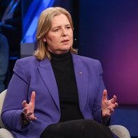 Bärbel Bas (SPD), im Fernsehstudio 