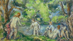 Das Gemälde von Cezanne zeigt die badende Undine.
