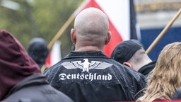 Demonstration der rechtsextremen Partei Die Rechte, am 1. Mai 2017, in Dortmund