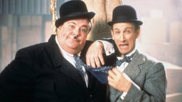 Das Komikerduo "Laurel und Hardy"