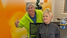 Ina Müller und Moderatorin Heike Knispel im WDR 4-Studio