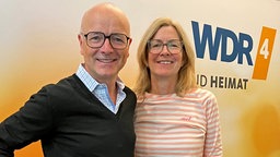 Karsten Schwanke und Moderatorin Ute Schneider im WDR 4-Studio