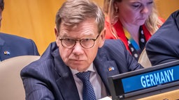 02.06.2026, USA, New York: Außenminister Johann Wadephul (CDU) nimmt an der Sitzung der Generalversammlung der UN teil, wo er für die deutsche Kandidatur für einen nicht ständigen Sitz im Sicherheitsrat der Weltorganisation wirbt.