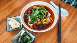 Taiwanesische Nudelsuppe mit Rindfleisch