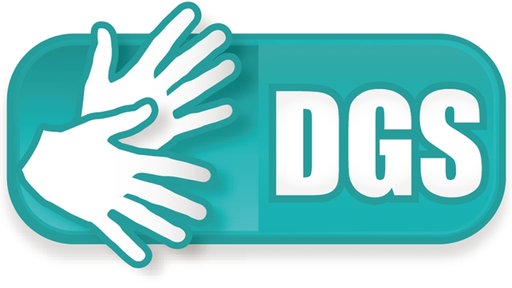 Symbol für Deutsche Gebärdensprache (DGS)