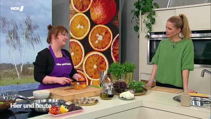 Lauwarme Linsen mit Zimt-Halloumi