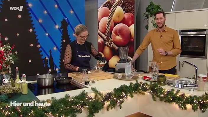 Winterlicher Vanillelikör mit Kürbiskernen