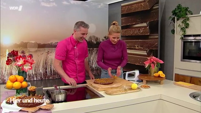 Patissier und Konditormeister Matthias Ludwigs bei Hier und heute.