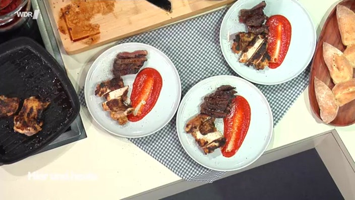 Grillmarinaden für Fleisch und selbstgemachter Ketchup