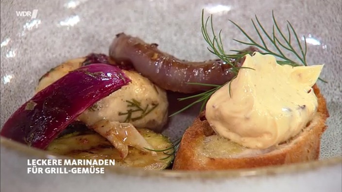 Grillmarinaden für Gemüse und Zitronenbutter